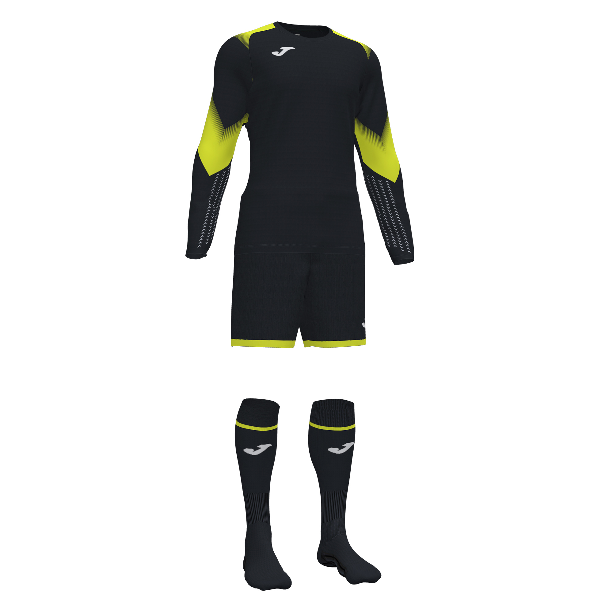 Strój bramkarski Joma Zamora V fluo czarny 101477.121