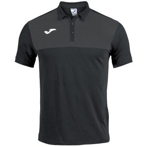 Koszulka polo JOMA Winner czarno-szara 101684.110
