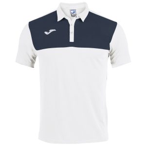 Koszulka polo JOMA Winner biało-granatowa 101684.203