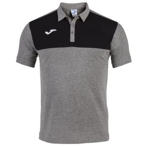 Koszulka polo JOMA Winner szaro-czarna 101684.281