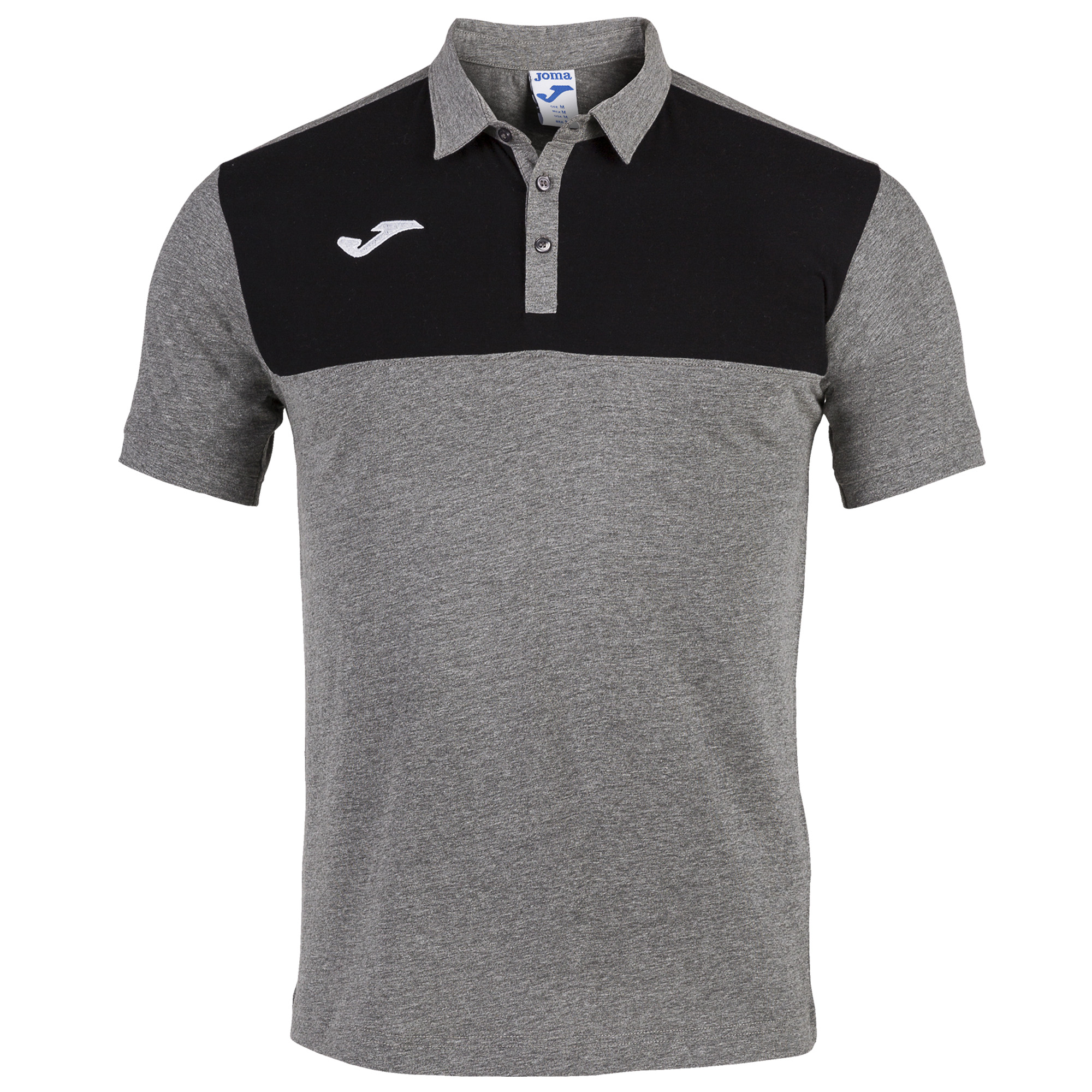 Koszulka polo JOMA Winner szaro-czarna 101684.281