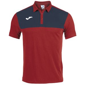 Koszulka polo JOMA Winner czerwono-granatowa 101684.603