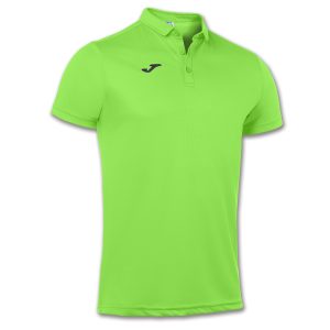 Koszulka polo męska JOMA Hobby zielona fluo 100437.020