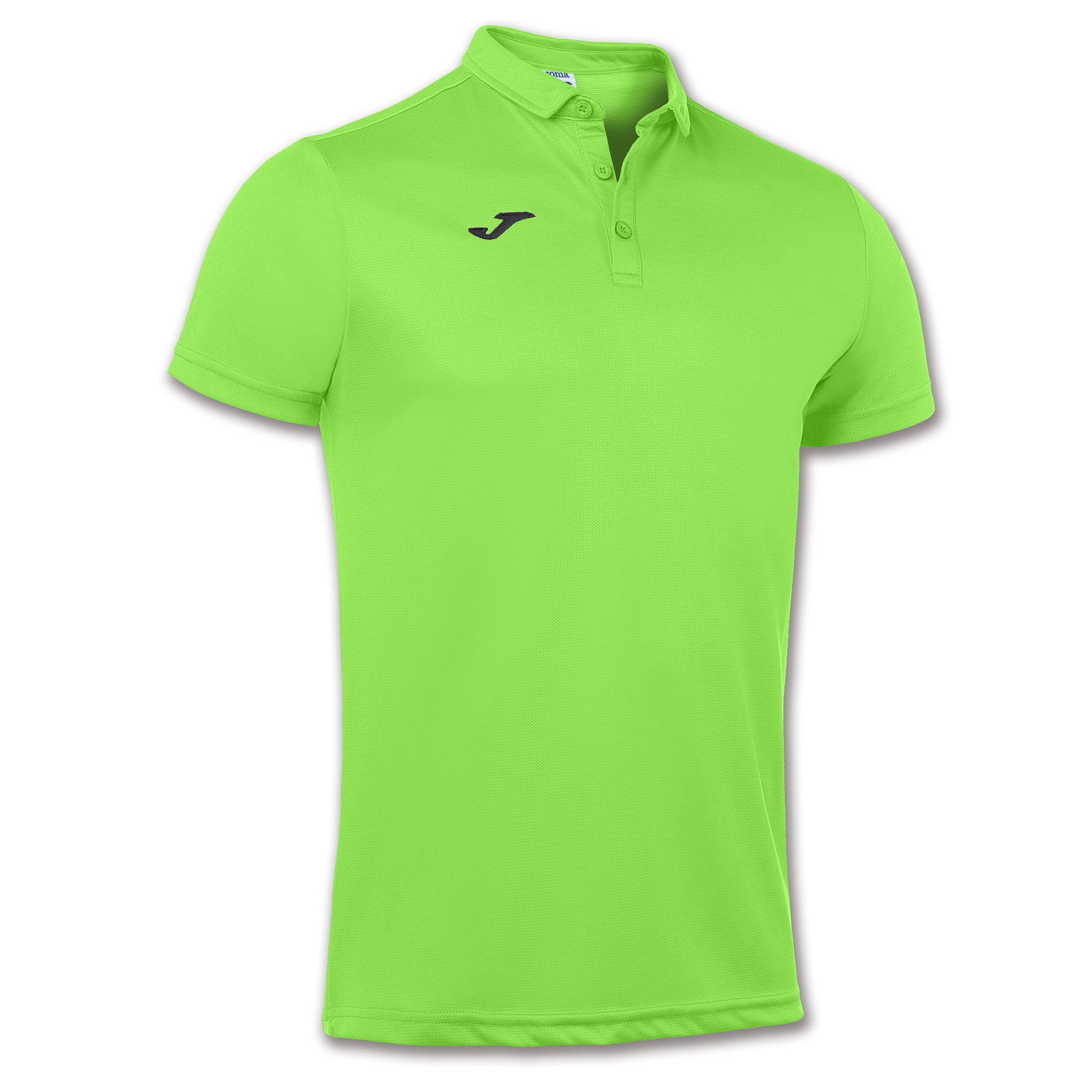 Koszulka polo męska JOMA Hobby zielona fluo 100437.020