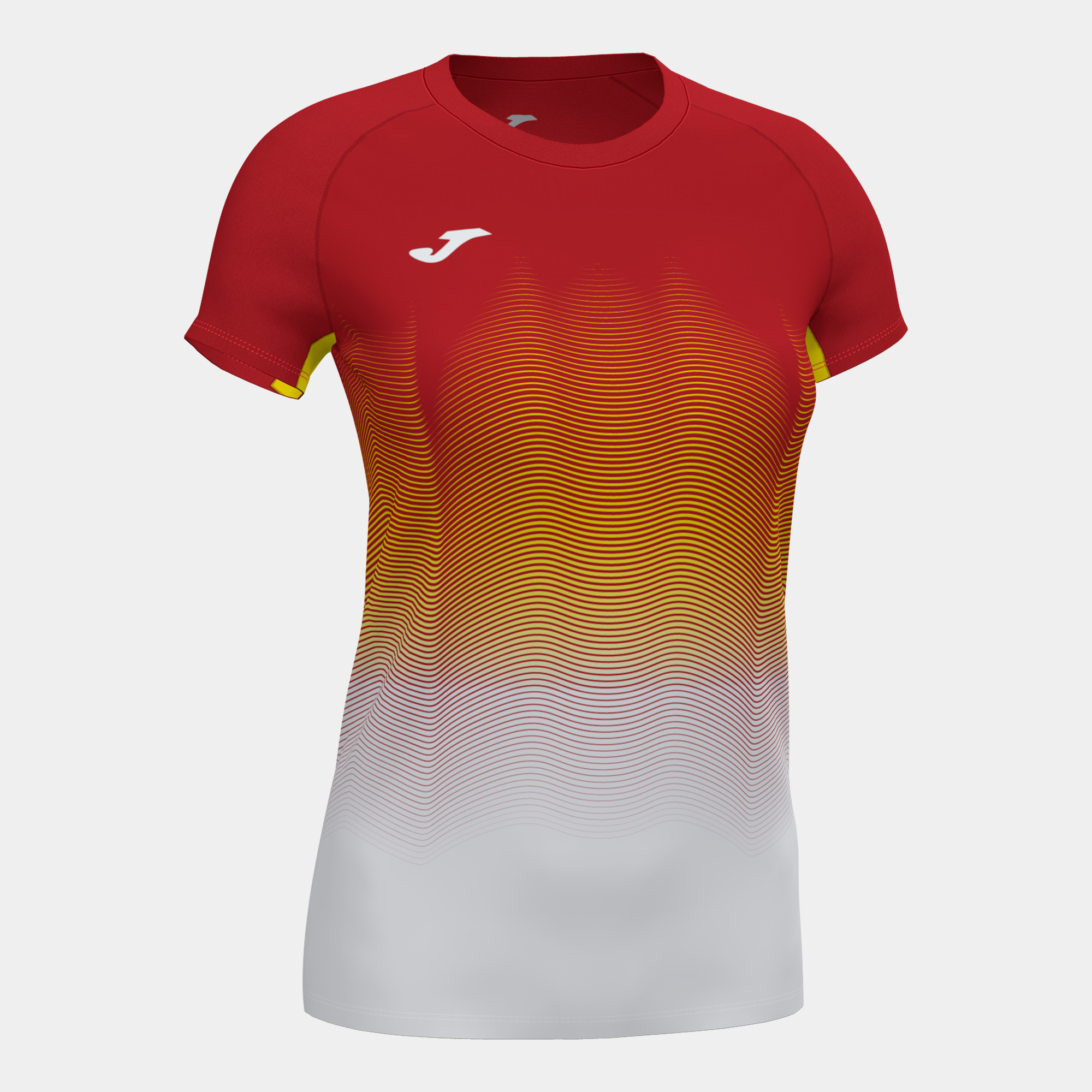 Koszulka damska JOMA Elite VI czerwono-biały 901020.602