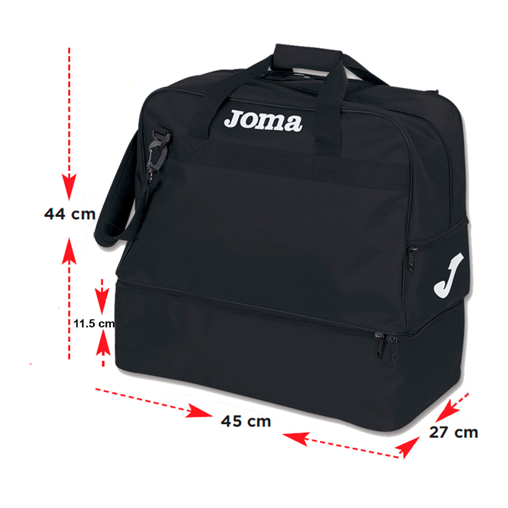 Torba treningowa JOMA III Medium czarna 400006.100