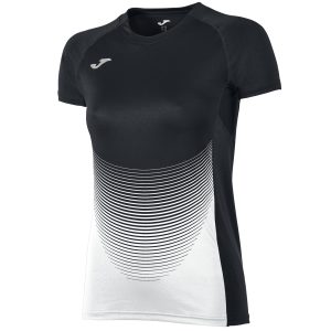 Koszulka damska JOMA Elite VI czarno-biała   900641.102
