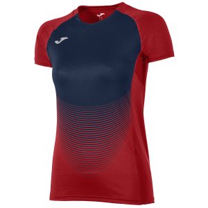 Koszulka damska JOMA Elite VI czerwono-czarna 900641.603