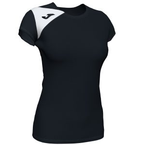 Koszulka damska JOMA Spike II czarno-biała 900868.102