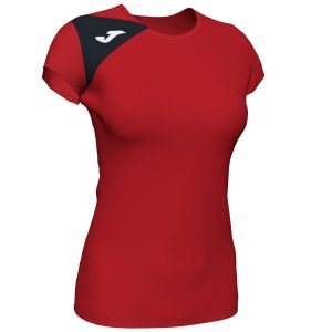 Koszulka damska JOMA Spike II czerwono-czarna 900868.601