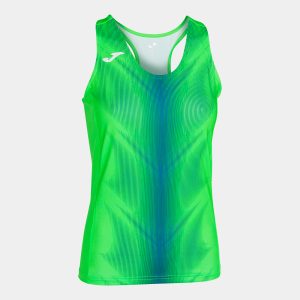 Koszulka damska JOMA Olimpia zielono-niebieska 900932.027