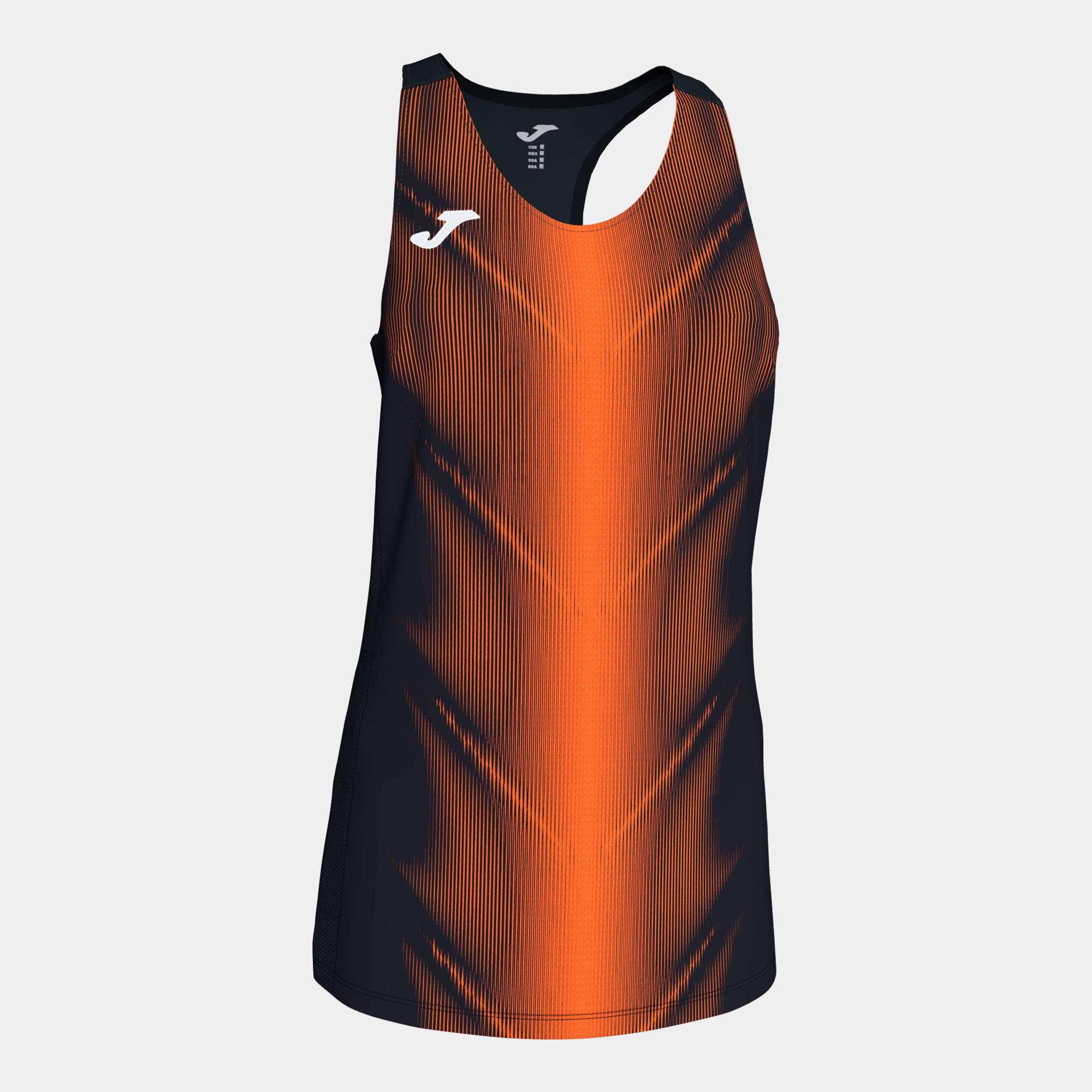 Koszulka damska JOMA Olimpia czarno-pomarańczowa 900900932.120