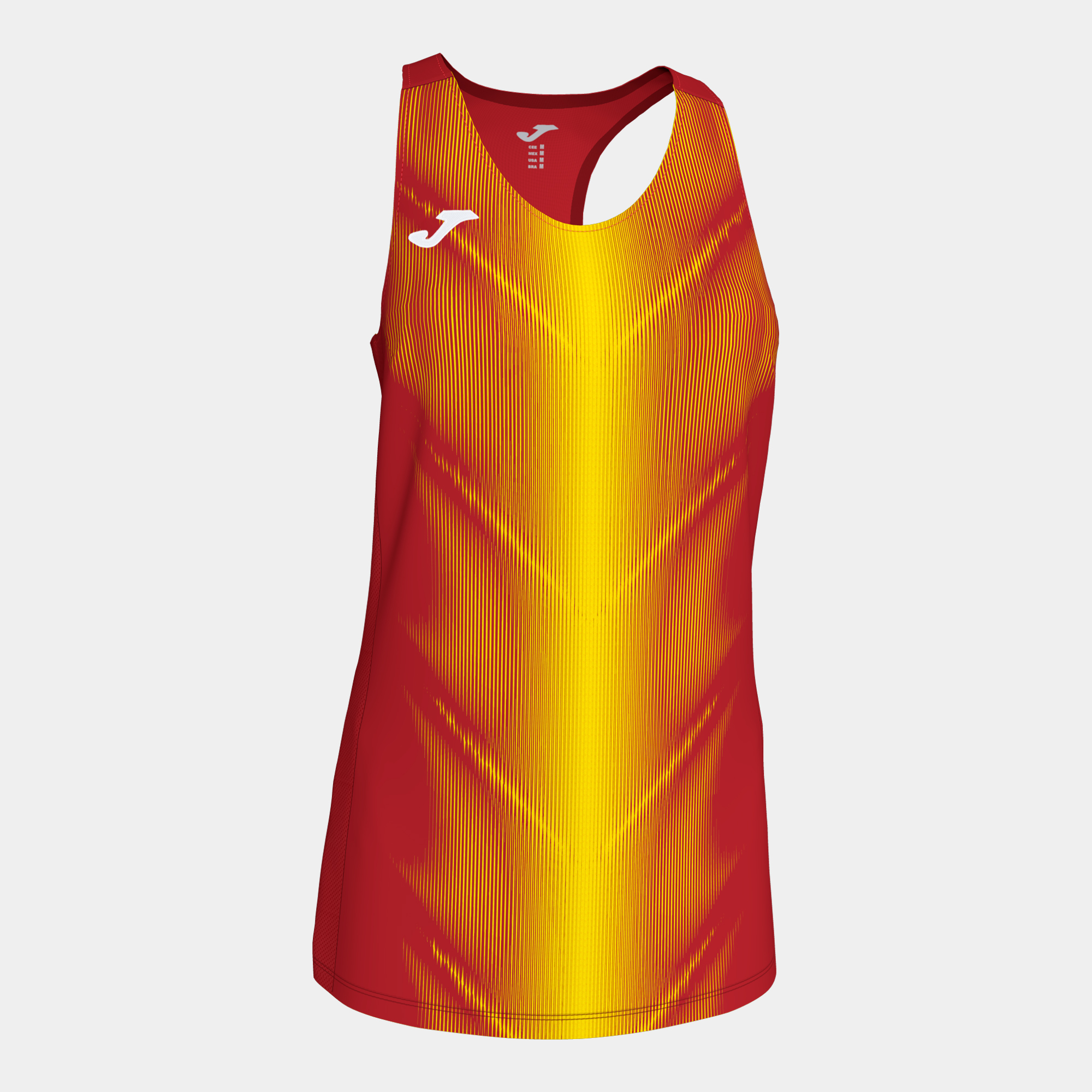 Koszulka damska JOMA Olimpia czerwono-pomarańczowa 900932.609