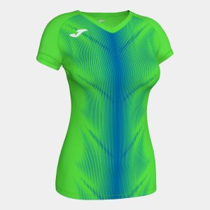 Koszulka damska JOMA Olimpia Verde zielono-niebieska 900933.027