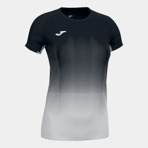 Koszulka damska JOMA Elite VI czarno-szara  901020.102