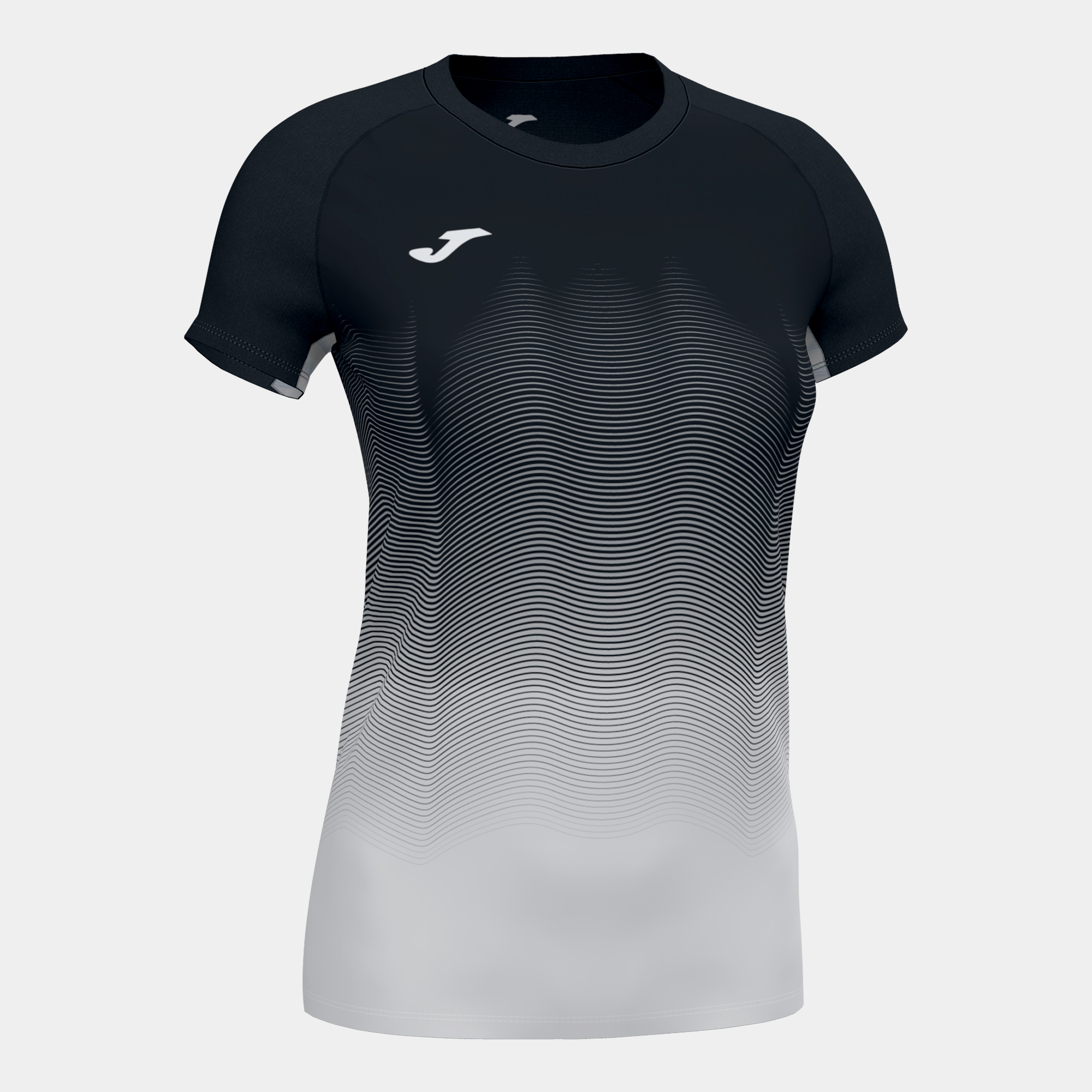 Koszulka damska JOMA Elite VI czarno-szara 901020.102