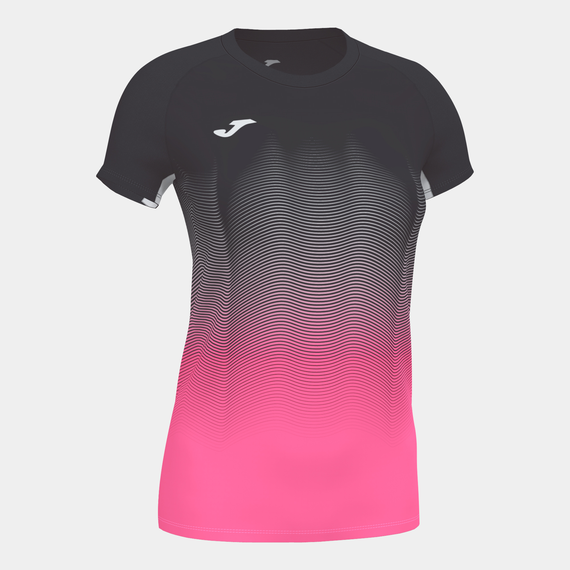 Koszulka damska JOMA Elite VI czarno-różowa 901020.118