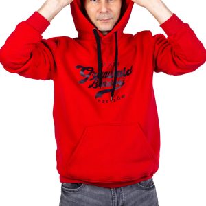 Bluza męska PREMIUM z kapturem czerwona SPG PRO