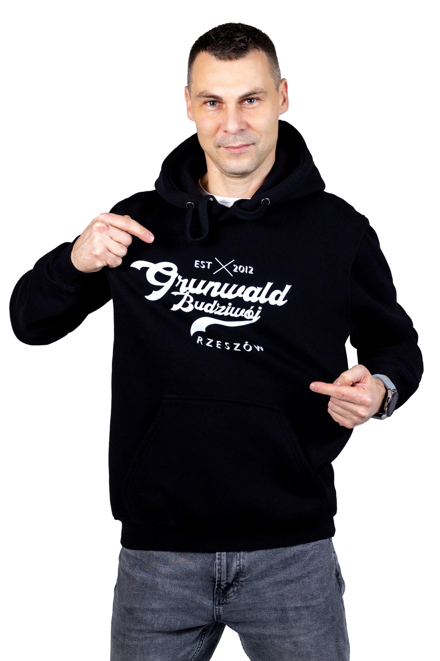 Bluza dziecięca PREMIUM z kapturem czarna SPG PRO - obrazek 4