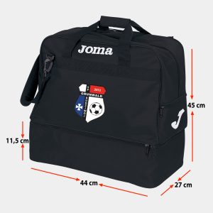 Torba treningowa JOMA III Medium czarna 400006.100 SPG z nadrukiem