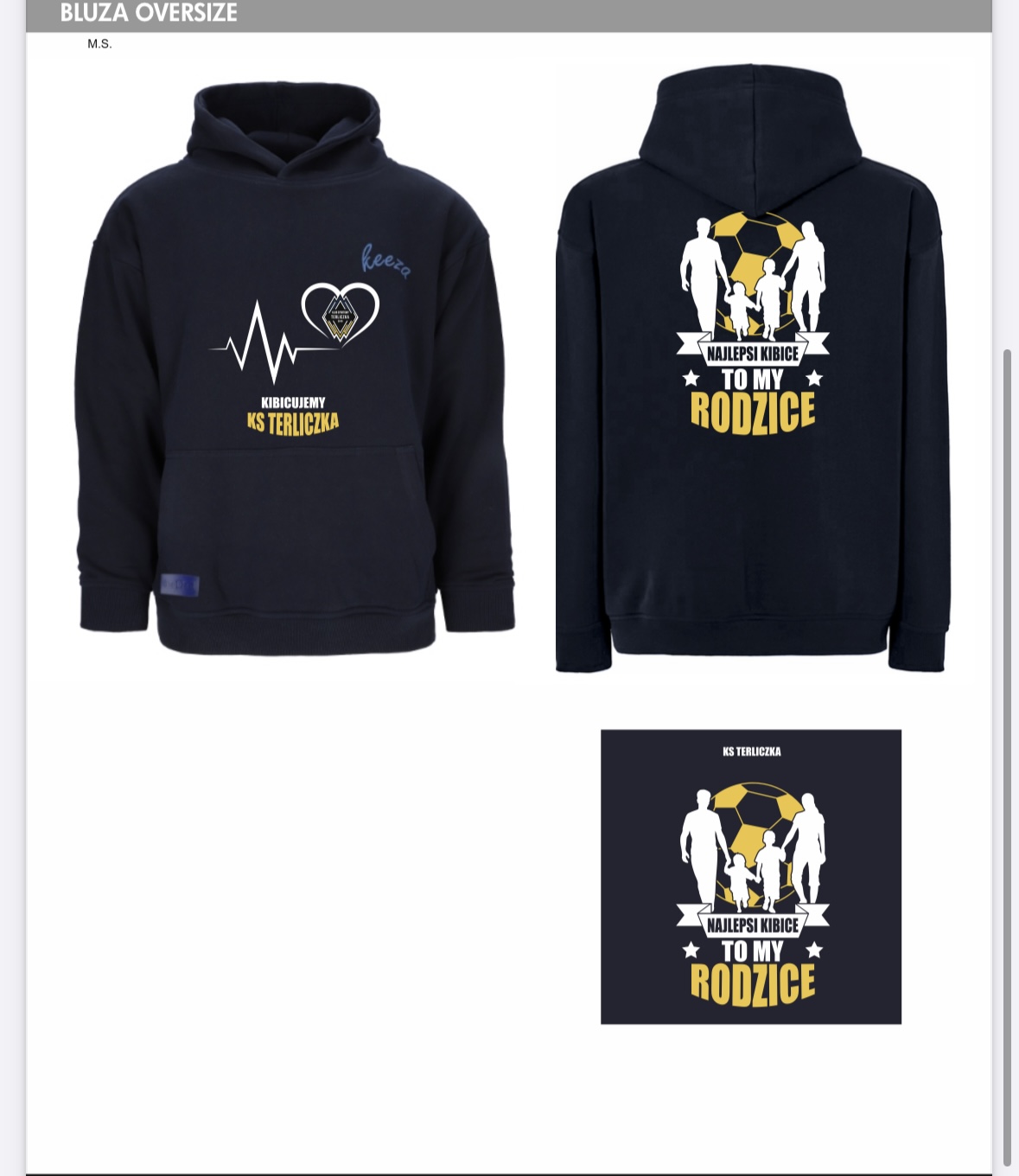 Bluza kibica Ks Terliczka KSTER - obrazek 2