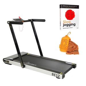BE12 BLACK BIEŻNIA + KSIĄŻKA SLOW JOGGING + RC1206 ORANGE RĘCZNIK HMS
