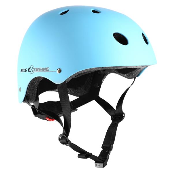 MTV12 NIEBIESKI MATOWY ROZM. M (54-58 cm) KASK NILS EXTREME