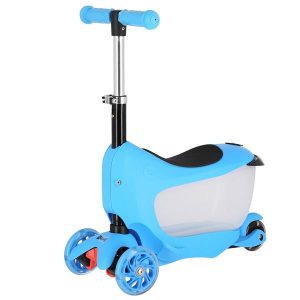 HJD04 3w1 BLUE HULAJNOGA JEŹDZIK DZIECIĘCY