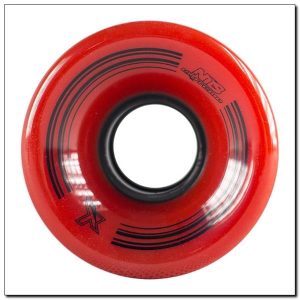 KP-6045 RED 60x45 MM (4 szt.) KÓŁKA KAUCZUKOWE DO PENNYBOARD NILS EXTREME