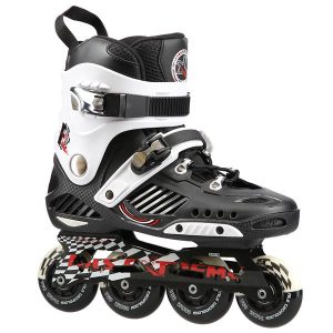 NA12333 CZARNO-BIAŁY ROZM. 41 SLALOMOWE ŁYŻWOROLKI NILS EXTREME