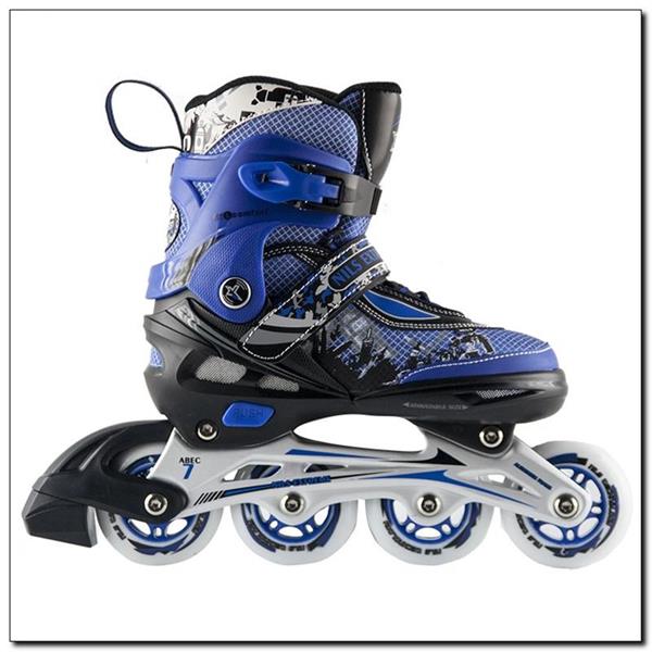 NA0329 A NIEBIESKIE ROZM.M (34-37) ŁYŻWOROLKI NILS EXTREME