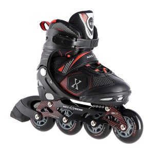 NA9080 CZARNO/CZERWONE ROZM L (39-42) ŁYŻWOROLKI NILS EXTREME