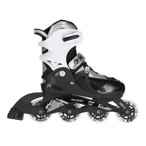 AKO-RD03 BOY BLACK ROZM. L (38-41) ŁYŻWOROLKI DZIECIĘCE