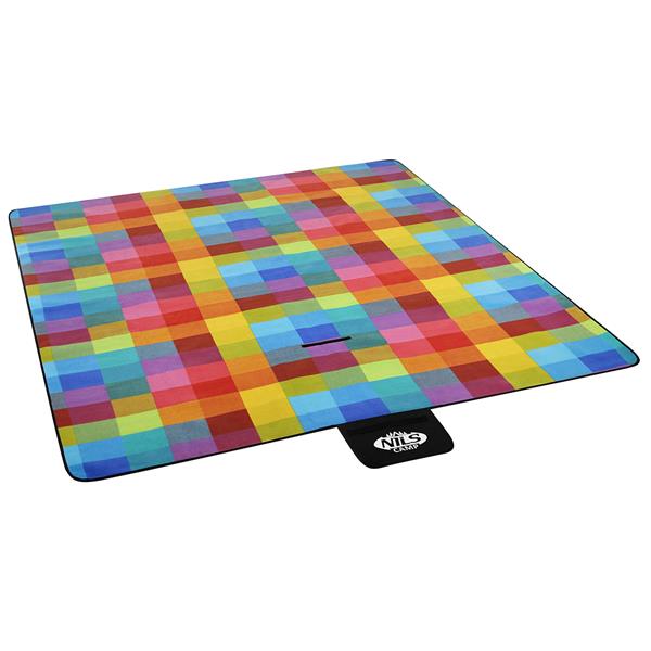 NC2220 KOC PIKNIKOWY MULTICOLOR 220x200 PE ALU NILS CAMP