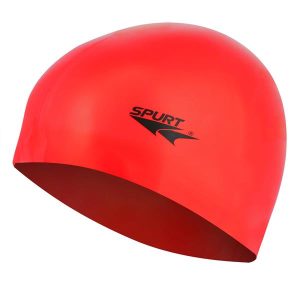 JEDNOKOLOROWY G511 CZERWONY CZEPEK SILIKONOWY SPURT