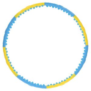 HHP022 YELLOW-BLUE HULA HOP 1,45KG 110CM HMS