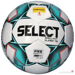 Biało-turkusowa piłka nożna Select Brillant Super TB Fortuna 1 Liga - rozmiar 5