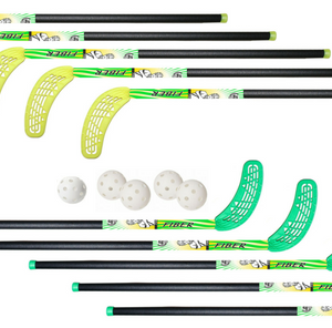 Zestaw Unibros FIBER 95 cm (10 kijów + 5 piłek)