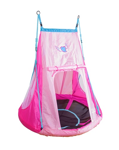 Gniazdo z namiotem Hudora Nest Swing Heart 110 cm (72153)